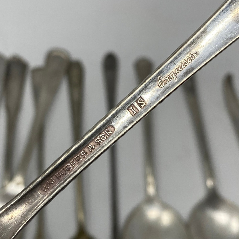 Vintage 15pc Mixed Brand Silverplate Flatware Lot - Picture 2 of 16